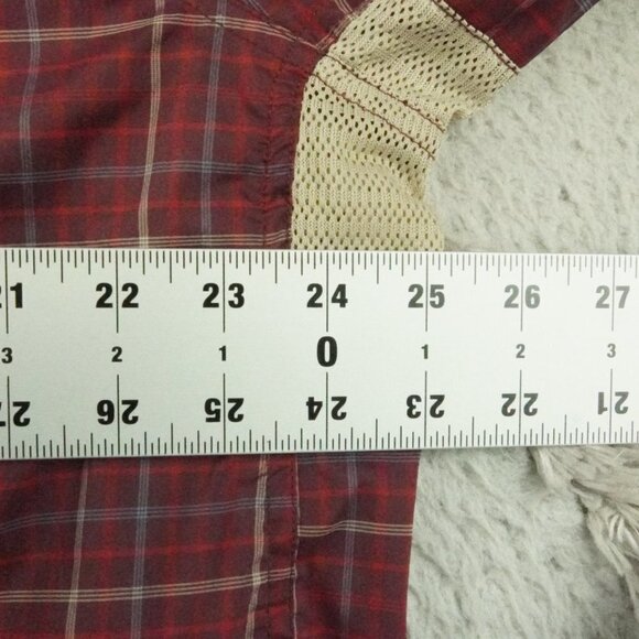 REI Men's Casual Button Down Shirt - Red Plaid - Picture 6 of 10